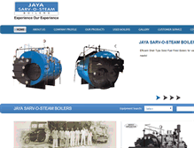Tablet Screenshot of jayasosboilers.com